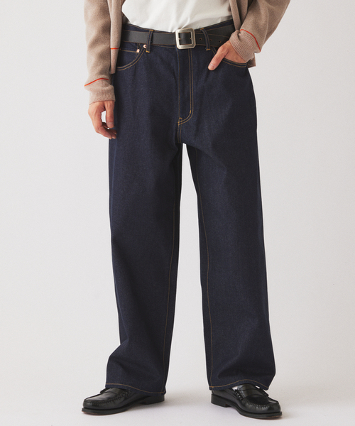 JOURNAL STANDARD relume(ジャーナルスタンダード レリューム)の「クラフトデニム 13.5oz ワイドストレート(デニムパンツ・メンズ・ネイビー/ブラック系その他/ブルー系その他・SMALL/MEDIUM/LARGE)」の12枚目の写真