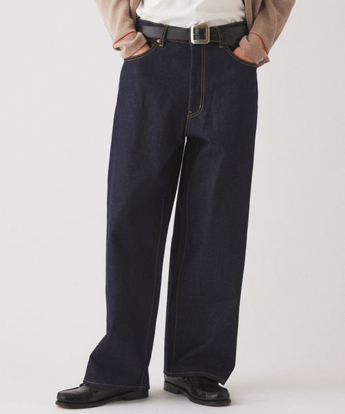 JOURNAL STANDARD relume(ジャーナルスタンダード レリューム)の「クラフトデニム 13.5oz ワイドストレート(デニムパンツ・メンズ・ネイビー/ブラック系その他/ブルー系その他・SMALL/MEDIUM/LARGE)」の15枚目の写真