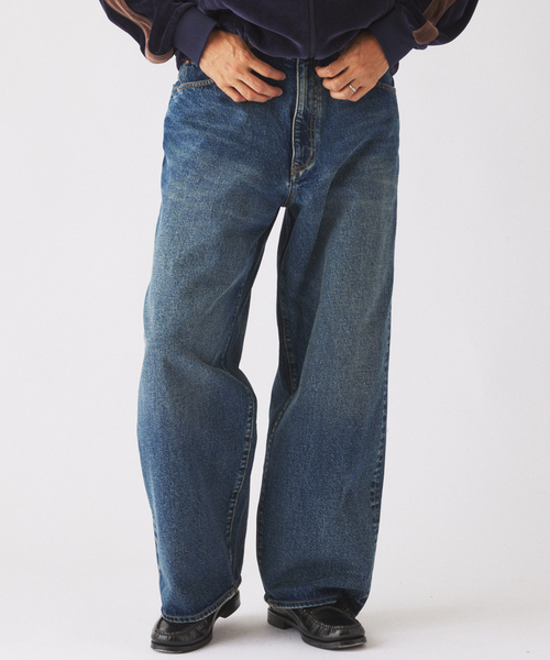 JOURNAL STANDARD relume(ジャーナルスタンダード レリューム)の「クラフトデニム 13.5oz ワイドストレート(デニムパンツ・メンズ・ネイビー/ブラック系その他/ブルー系その他・SMALL/MEDIUM/LARGE)」の18枚目の写真