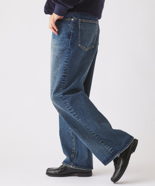 JOURNAL STANDARD relume(ジャーナルスタンダード レリューム)の「クラフトデニム 13.5oz ワイドストレート(デニムパンツ・メンズ・ネイビー/ブラック系その他/ブルー系その他・SMALL/MEDIUM/LARGE)」の19枚目の写真