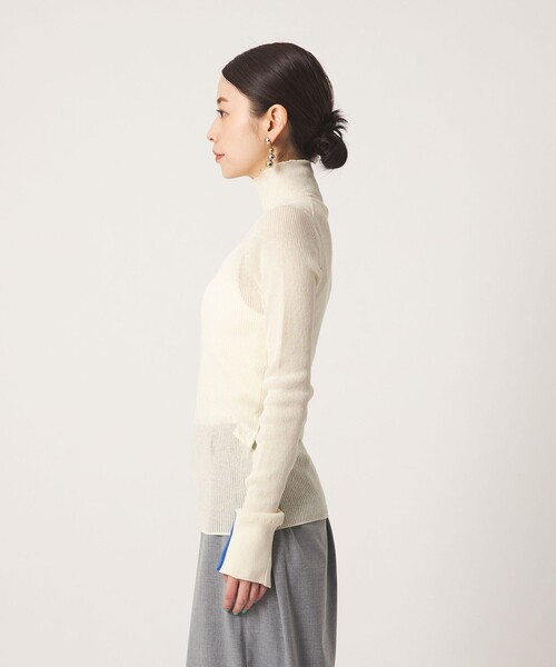 CITEN(シテン)の「<CITEN>バイカラータートルニット(ニット/セーター・レディース・オフホワイト/グレー系/ブラック・FREE)」の20枚目の写真