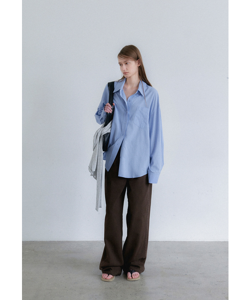 ATELIER NAIN(アトリエナイン)の「(PT-5809)AUTUMN WASHING CURVED COLOR JEAN(デニムパンツ・レディース・ダークブラウン/ベージュ・SMALL/MEDIUM)」の1枚目の写真