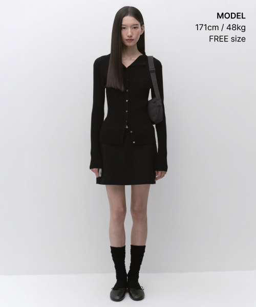 MUSINSA STANDARD WOMAN（ムシンサスタンダードウーマン）の「ウィメンズ CN レクタングルミニクロスバッグ [ダークグレー]（メッセンジャーバッグ・レディース・その他・F）」の2枚目の写真