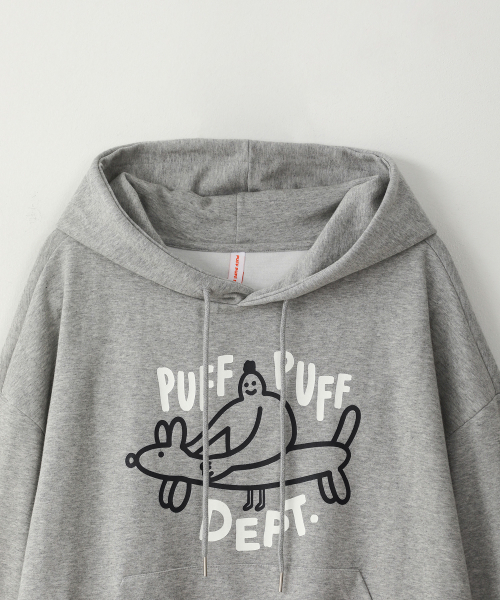 PUFF PUFF DEPT(パフパフ・デプト)の「HOT-DOG クロップドフーディー グレー(パーカー・レディース・その他・LARGE/MEDIUM)」の3枚目の写真