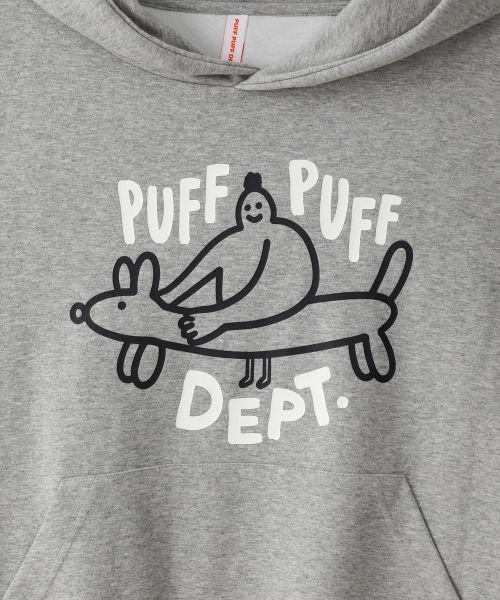 PUFF PUFF DEPT(パフパフ・デプト)の「HOT-DOG クロップドフーディー グレー(パーカー・レディース・その他・LARGE/MEDIUM)」の4枚目の写真
