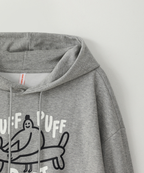 PUFF PUFF DEPT(パフパフ・デプト)の「HOT-DOG クロップドフーディー グレー(パーカー・レディース・その他・LARGE/MEDIUM)」の5枚目の写真