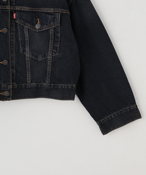 Levi's（リーバイス）の「【LEVI'S/リーバイス】 LOOSE CROP TRUCKER（デニムジャケット・レディース・ブルー・SMALL）」の3枚目の写真