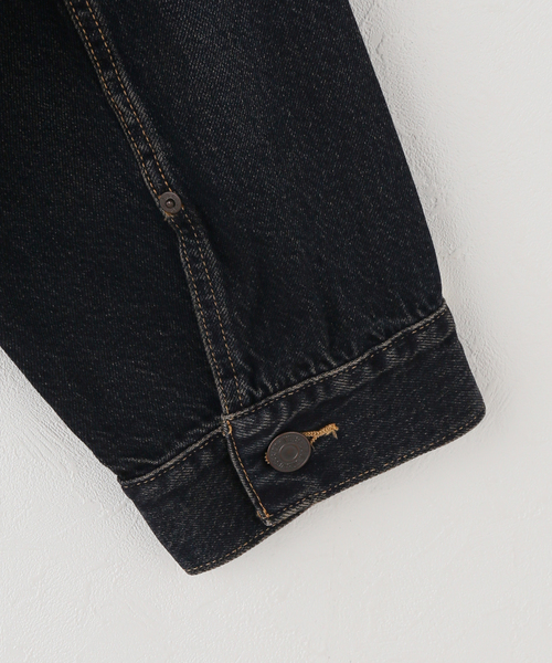 Levi's（リーバイス）の「【LEVI'S/リーバイス】 LOOSE CROP TRUCKER（デニムジャケット・レディース・ブルー・SMALL）」の4枚目の写真