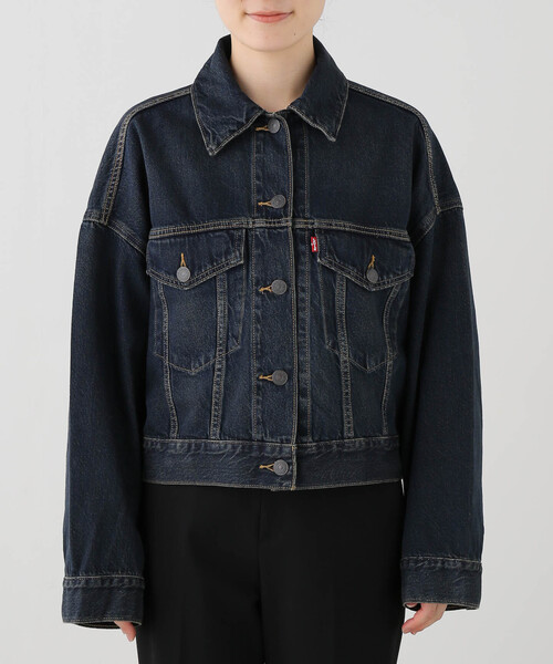 Levi's（リーバイス）の「【LEVI'S/リーバイス】 LOOSE CROP TRUCKER（デニムジャケット・レディース・ブルー・SMALL）」の14枚目の写真