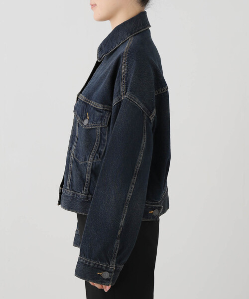 Levi's（リーバイス）の「【LEVI'S/リーバイス】 LOOSE CROP TRUCKER（デニムジャケット・レディース・ブルー・SMALL）」の15枚目の写真