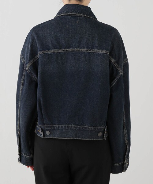 Levi's（リーバイス）の「【LEVI'S/リーバイス】 LOOSE CROP TRUCKER（デニムジャケット・レディース・ブルー・SMALL）」の16枚目の写真