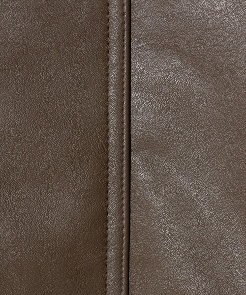 A DAY IN THE LIFE UNITED ARROWS(アデイインザライフユナイテッドアローズ)の「レザーライク ファーカラーブルゾン <A DAY IN THE LIFE>(ブルゾン・レディース・ダークグレー/ダークブラウン/ブラック・FREE)」の11枚目の写真