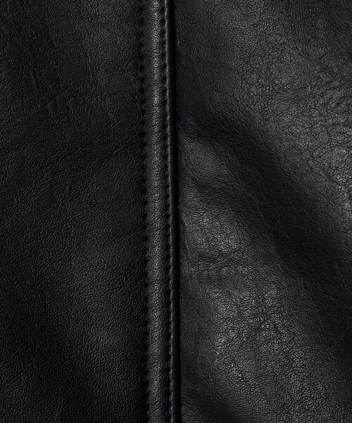 A DAY IN THE LIFE UNITED ARROWS(アデイインザライフユナイテッドアローズ)の「レザーライク ファーカラーブルゾン <A DAY IN THE LIFE>(ブルゾン・レディース・ダークグレー/ダークブラウン/ブラック・FREE)」の14枚目の写真