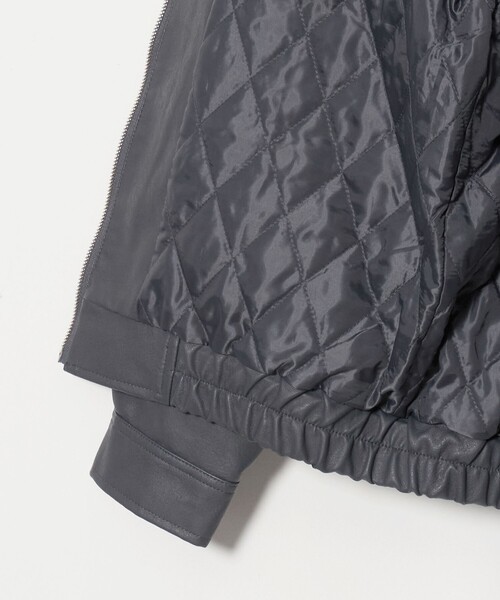 A DAY IN THE LIFE UNITED ARROWS(アデイインザライフユナイテッドアローズ)の「レザーライク ファーカラーブルゾン <A DAY IN THE LIFE>(ブルゾン・レディース・ダークグレー/ダークブラウン/ブラック・FREE)」の16枚目の写真