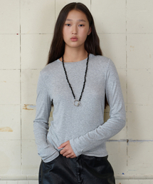 BASIC COLOR LONG SLEEVE GREY