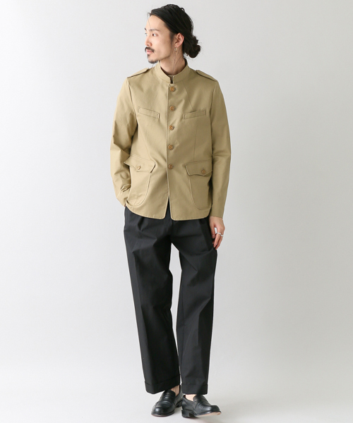 URBAN RESEARCH（アーバンリサーチ）の「COSEI　1910S MILITARY JACKET（ブルゾン・メンズ・ブラック/ベージュ・2/1/3）」の6枚目の写真