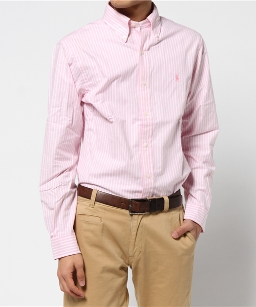 POLO RALPH LAUREN（ポロ ラルフ ローレン）の「スリムフィット ストレッチ オックスフォード シャツ（シャツ/ブラウス・メンズ・ピンク/ホワイト系その他/ブルー系9/ピンク系2・17H45/14H23/16/45/16.5/15H23/16/23/16H23/17/45/17/23/15/45）」の8枚目の写真