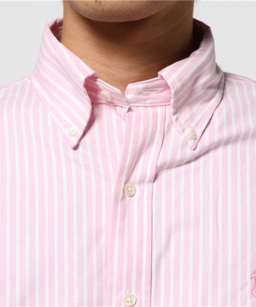POLO RALPH LAUREN（ポロ ラルフ ローレン）の「スリムフィット ストレッチ オックスフォード シャツ（シャツ/ブラウス・メンズ・ピンク/ホワイト系その他/ブルー系9/ピンク系2・17H45/14H23/16/45/16.5/15H23/16/23/16H23/17/45/17/23/15/45）」の12枚目の写真