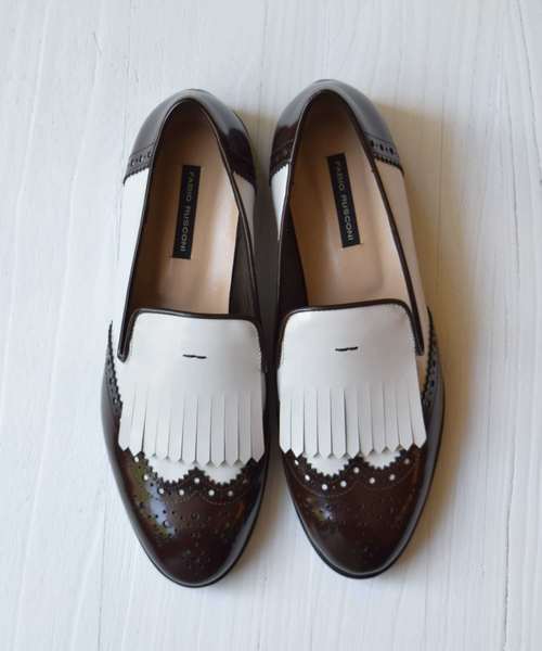 Fabio Rusconi ファビオルスコーニ の Fabio Rusconi ウイングチップキルトタッセルシューズ F その他シューズ Wear