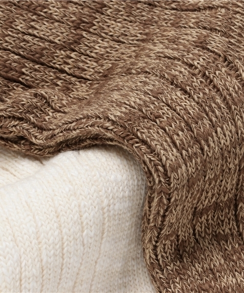 URBAN RESEARCH DOORS WOMENS(アーバンリサーチ ドアーズ ウィメンズ)の「FORK&SPOON Organic Pack Sox(ソックス/靴下・レディース・チャコールグレー/オフホワイト・ONE)」の6枚目の写真