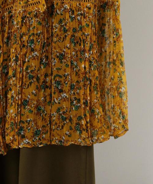 Another Edition（アナザーエディション）の「シフォンフラワーワンピース/AEBFC ｼﾌｫﾝFLW OP◆（ワンピース・レディース・ブラック/イエロー・FREE）」の11枚目の写真