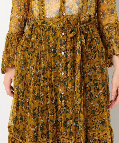 Another Edition（アナザーエディション）の「シフォンフラワーワンピース/AEBFC ｼﾌｫﾝFLW OP◆（ワンピース・レディース・ブラック/イエロー・FREE）」の12枚目の写真