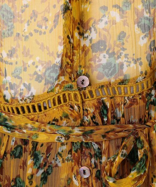 Another Edition（アナザーエディション）の「シフォンフラワーワンピース/AEBFC ｼﾌｫﾝFLW OP◆（ワンピース・レディース・ブラック/イエロー・FREE）」の13枚目の写真