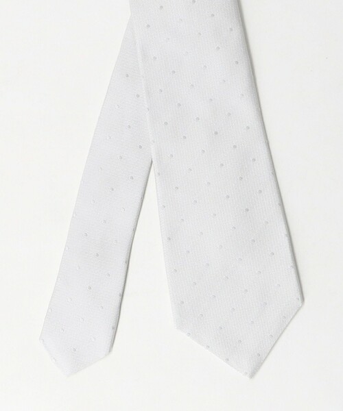 シルク 8.0cm フォーマル ドット ネクタイ（ネクタイ）｜green label relaxing（グリーンレーベルリラクシング）
