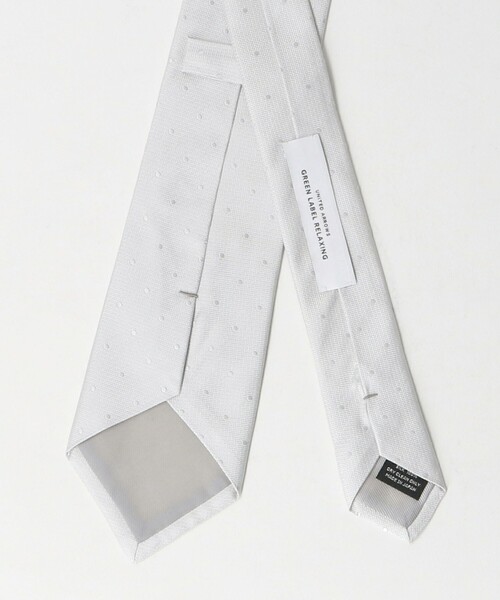 シルク 8.0cm フォーマル ドット ネクタイ（ネクタイ）｜green label relaxing（グリーンレーベルリラクシング）