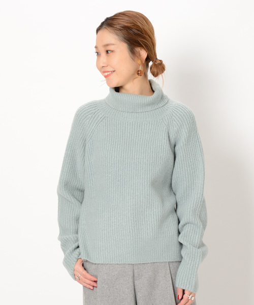 mystic(ミスティック)の「【再入荷】タートルニットプルオーバー(ニット/セーター・レディース・キャメル/ピンク/チャコールグレー/アイボリー/ミント・フリ-)」の6枚目の写真