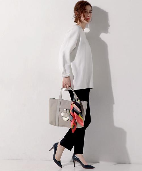 TILA MARCH（ティラ マーチ）の「＜TILA MARCH（ティラ マーチ）＞NEW ZELIG バッグ①（トートバッグ・レディース・ブラック/ベージュ/コバルトブルー・FREE）」の8枚目の写真