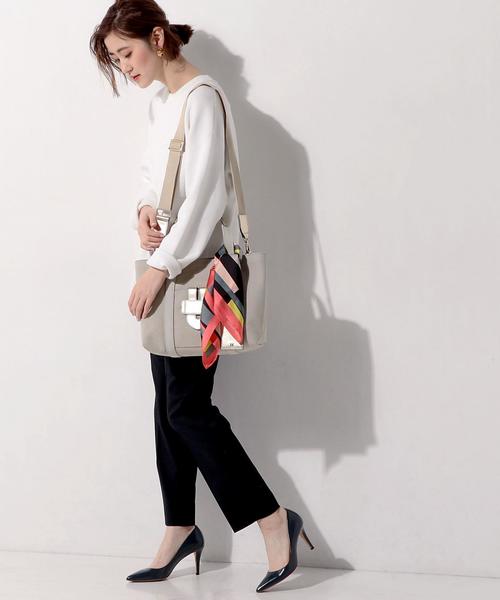 TILA MARCH（ティラ マーチ）の「＜TILA MARCH（ティラ マーチ）＞NEW ZELIG バッグ①（トートバッグ・レディース・ブラック/ベージュ/コバルトブルー・FREE）」の9枚目の写真