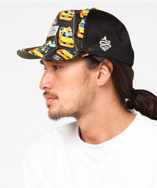 ALDIES(アールディーズ)の「Shake Mesh Cap シェイクメッシュキャップ(キャップ・メンズ・レッド/ブラック・FREE)」の3枚目の写真