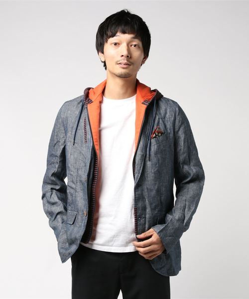 Desigual(デシグアル)の「「Desigual/デシグアル」ジャケット(テーラードジャケット・メンズ・ブラック/ブルー・52/48/50/54/56)」の2枚目の写真