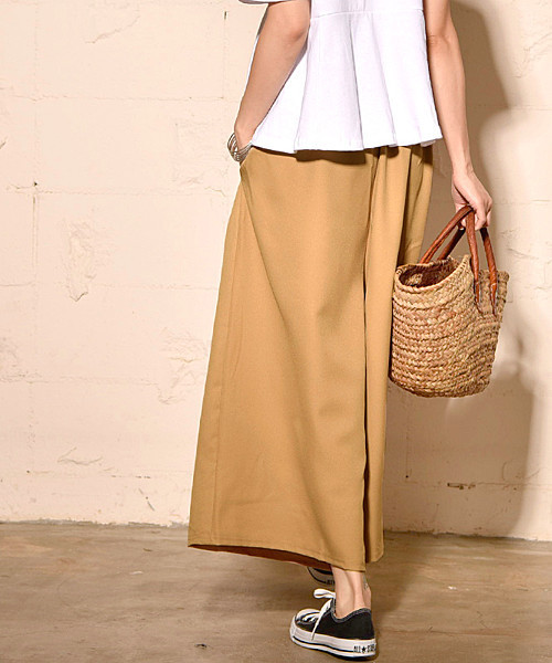 coca（coca）（コカ）の「タック入りロングガウチョパンツ（その他パンツ・レディース・ベージュ/ブラック/ネイビー・ONE SIZE）」の11枚目の写真