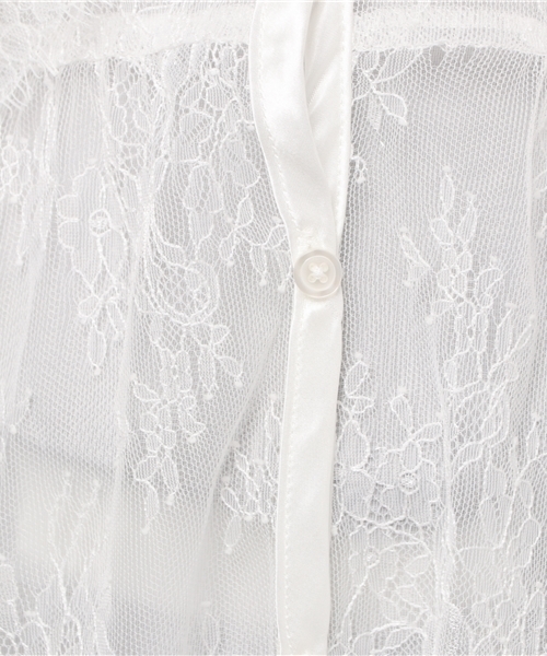 WEGO（ウィゴー）の「WEGO/レースロングカーディガン（カーディガン/ボレロ・レディース・ブラック/ホワイト・FREE）」の9枚目の写真