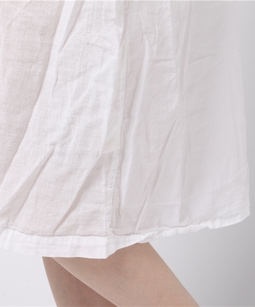 LBC（エルビーシー）の「ボイル製品染めシャツワンピース（シャツワンピース・レディース・ホワイト/ネイビー/パープル・LARGE/MEDIUM）」の7枚目の写真