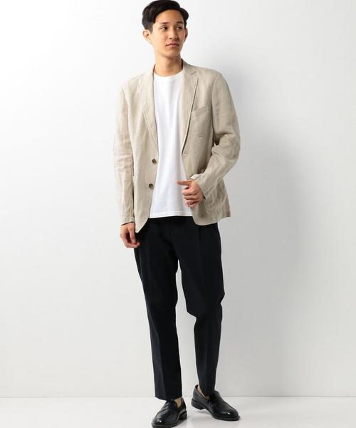 麻100%★ ユナイテッドアローズ USET リネンジャケット2 メンズ M UNITED ARROWS（ユナイテッドアローズ）の「USET リネンジャケット 2