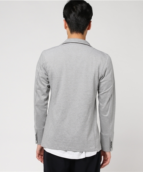MEN'S BIGI(メンズビギ)の「スタンドカラージャケット/ミラノリブ(テーラードジャケット・メンズ・ネイビー/グレー・LL/M/S/L)」の5枚目の写真