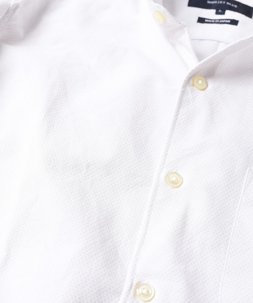 SHIPS JET BLUE（シップスジェットブルー）の「SHIPS JET BLUE: スタンドワイヤー ドビーシャツ（シャツ/ブラウス・メンズ・ベージュ/ネイビー/ピンク/ホワイト・SMALL/LARGE/X-LARGE/MEDIUM）」の11枚目の写真