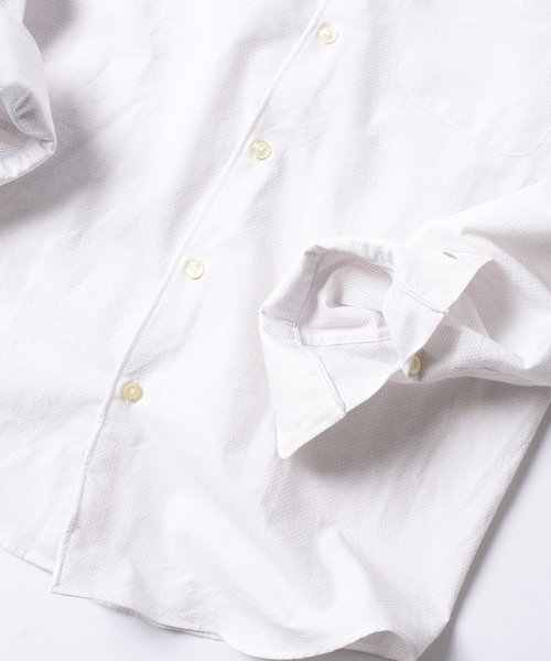 SHIPS JET BLUE（シップスジェットブルー）の「SHIPS JET BLUE: スタンドワイヤー ドビーシャツ（シャツ/ブラウス・メンズ・ベージュ/ネイビー/ピンク/ホワイト・SMALL/LARGE/X-LARGE/MEDIUM）」の10枚目の写真