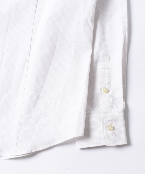 SHIPS JET BLUE（シップスジェットブルー）の「SHIPS JET BLUE: スタンドワイヤー ドビーシャツ（シャツ/ブラウス・メンズ・ベージュ/ネイビー/ピンク/ホワイト・SMALL/LARGE/X-LARGE/MEDIUM）」の6枚目の写真