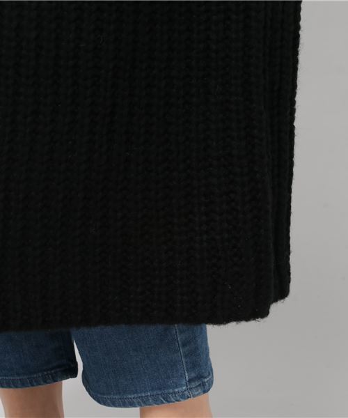 MERLOT（メルロー）の「ロングリブニットカーディガン1103（カーディガン/ボレロ・レディース・ブラック/グリーン/アイボリー/キャメル・FREE）」の18枚目の写真