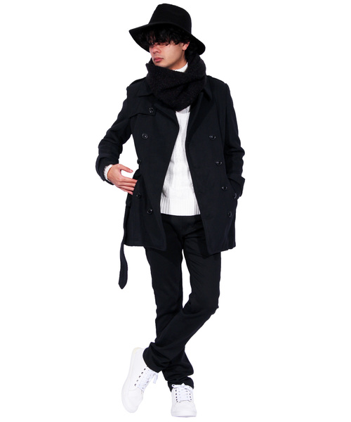 ８(eight)（エイト）の「スヌード ネックウォーマー（ネックウォーマー/スヌード・メンズ・ブラック/ネイビー/レッド・FREE）」の4枚目の写真