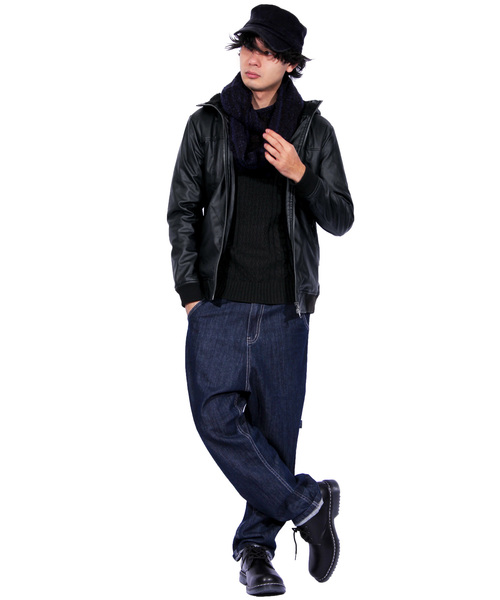 ８(eight)（エイト）の「スヌード ネックウォーマー（ネックウォーマー/スヌード・メンズ・ブラック/ネイビー/レッド・FREE）」の5枚目の写真