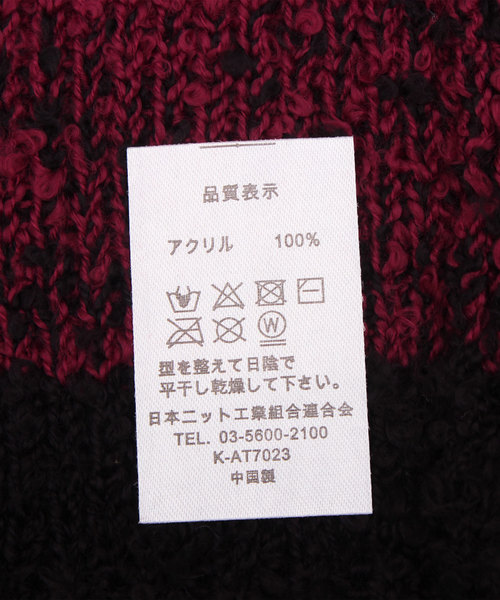 ８(eight)（エイト）の「スヌード ネックウォーマー（ネックウォーマー/スヌード・メンズ・ブラック/ネイビー/レッド・FREE）」の8枚目の写真