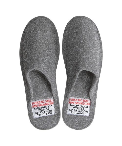 PUEBCO（プエブコ）の「SLIPPER（ルームシューズ/スリッパ・メンズ・ライトグレー/ダークグレー・SMALL/LARGE）」の10枚目の写真