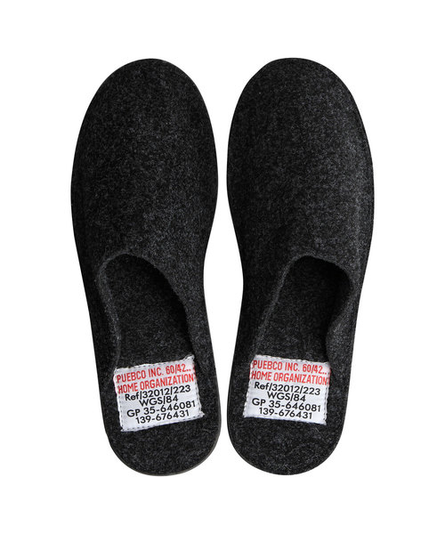 PUEBCO（プエブコ）の「SLIPPER（ルームシューズ/スリッパ・メンズ・ライトグレー/ダークグレー・SMALL/LARGE）」の8枚目の写真