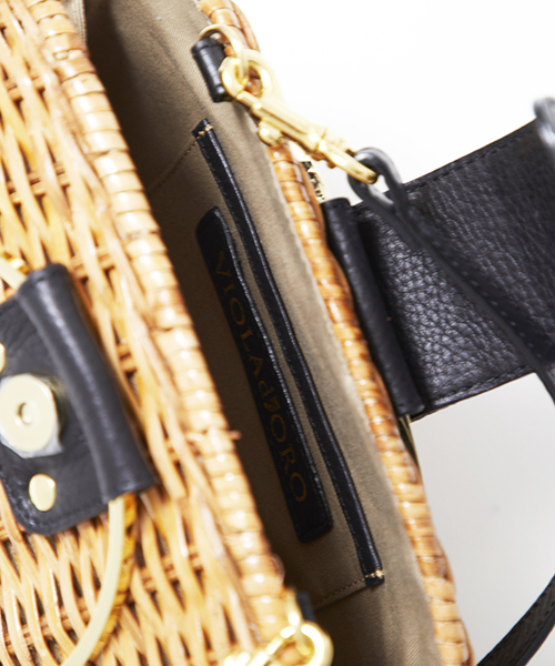 STUDIOUS SELECT（ステュディオスセレクト）の「【VIOLA’dORO】スプリットラタンサークルハンドバッグ MIRO V-8130（ハンドバッグ・レディース・キャメル・FREE）」の6枚目の写真