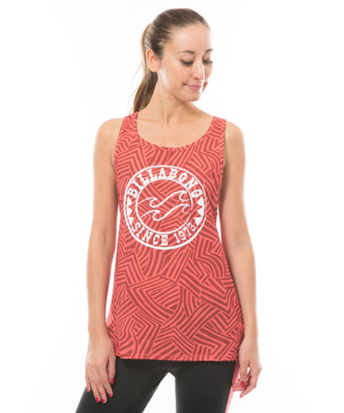 BILLABONG(ビラボン)の「BILLABONG レディース【ACTIVE】トレーニングUVルーズタンクトップ(タンクトップ・レディース・レッド/ホワイト/ネイビー・MEDIUM)」の1枚目の写真